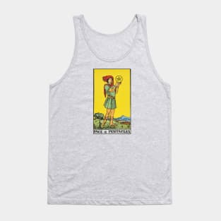 Page of pentacles tarot card Tank Top